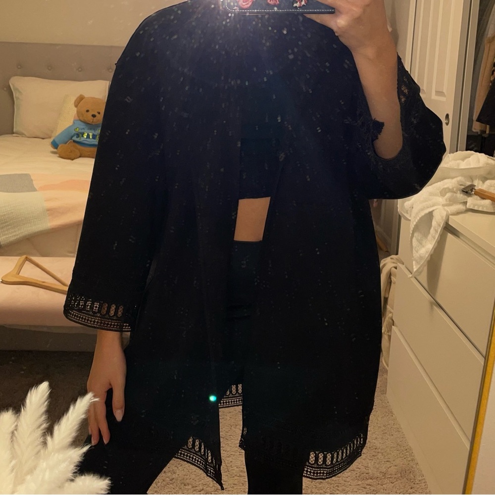 Zara black vest with pockets